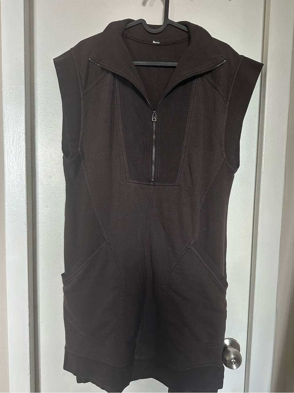 Daily Practice by Anthropologie Meru Zip-Front Mini Dress